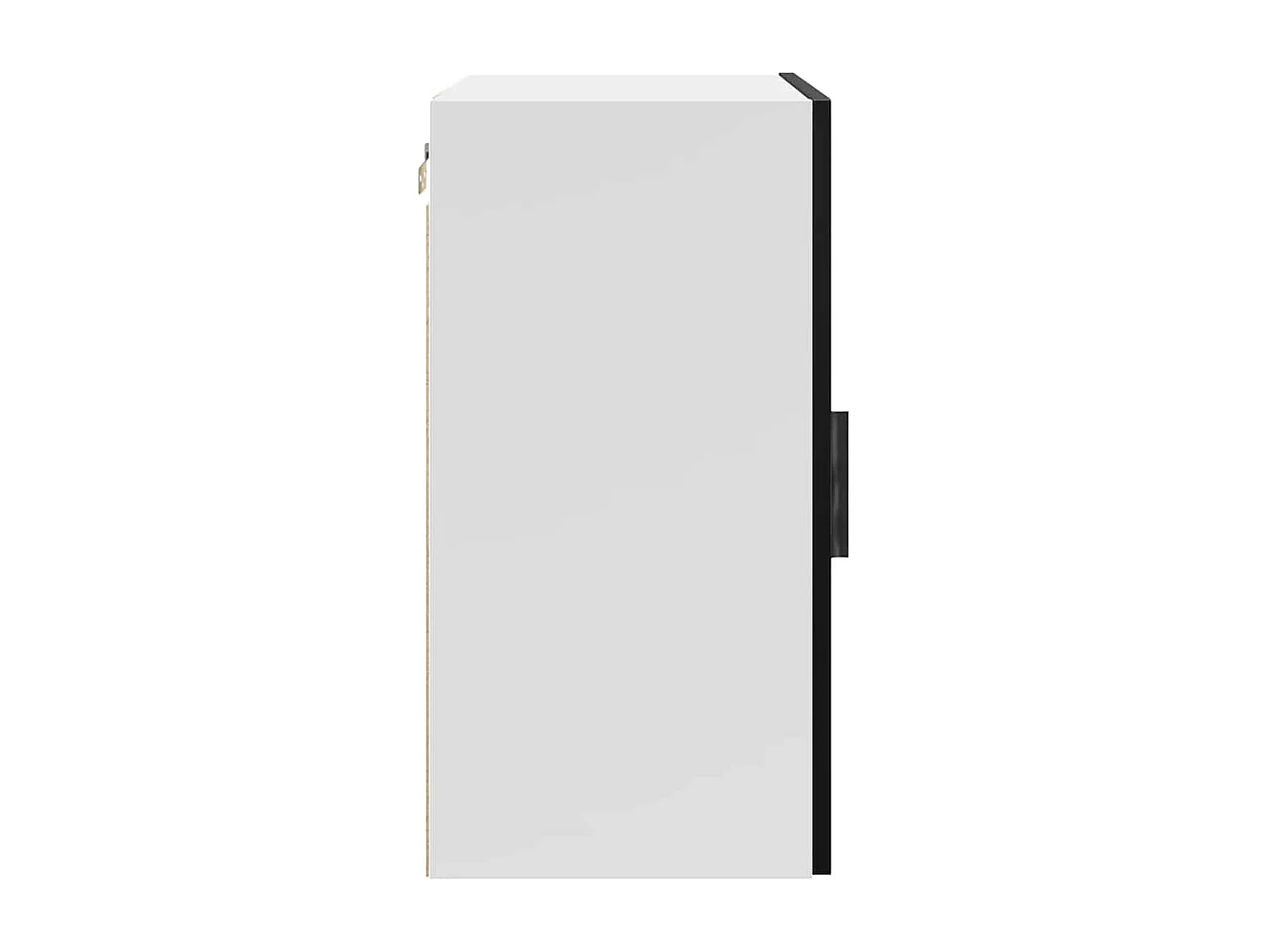 Armoire murale de cuisine Porto noir bois d'ingénierie