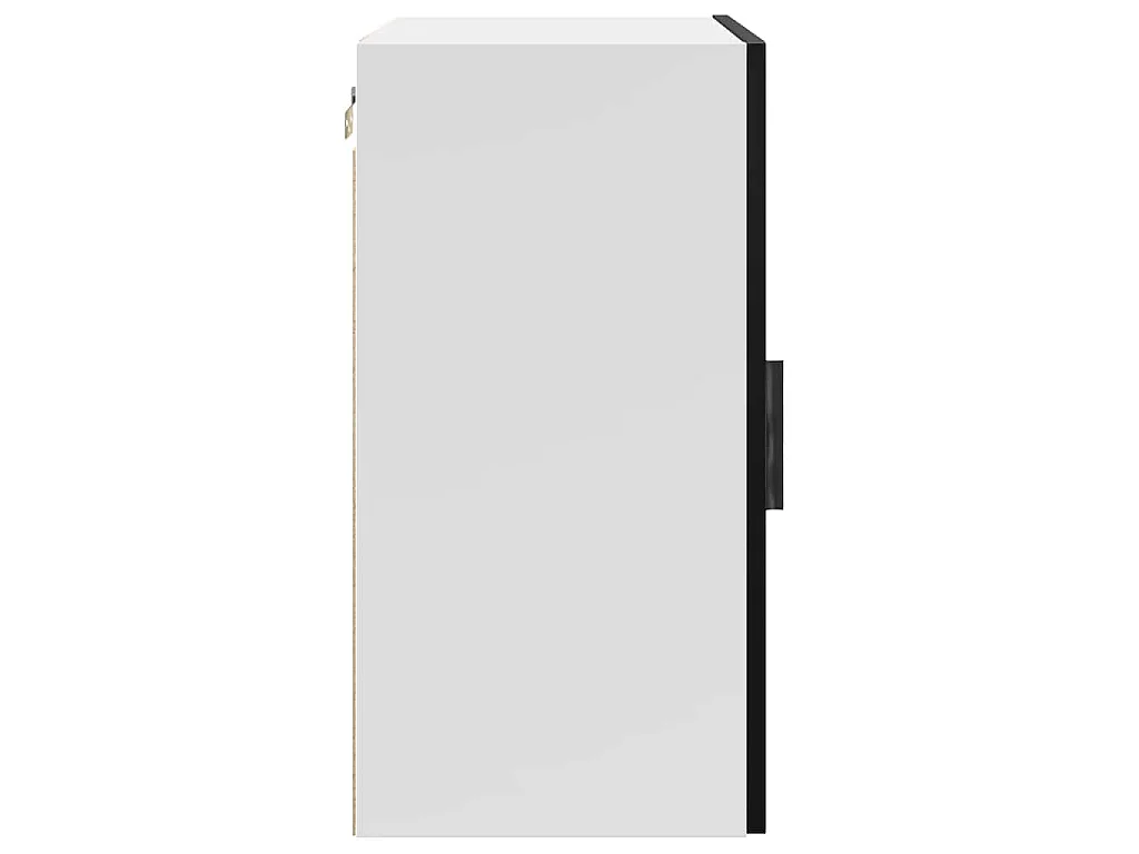 Armoire murale de cuisine Porto noir bois d'ingénierie