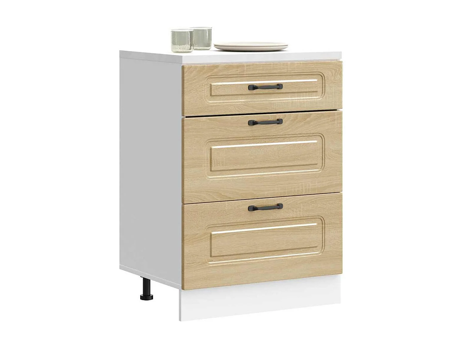 Armoire de cuisine Kalmar chêne sonoma bois d'ingénierie