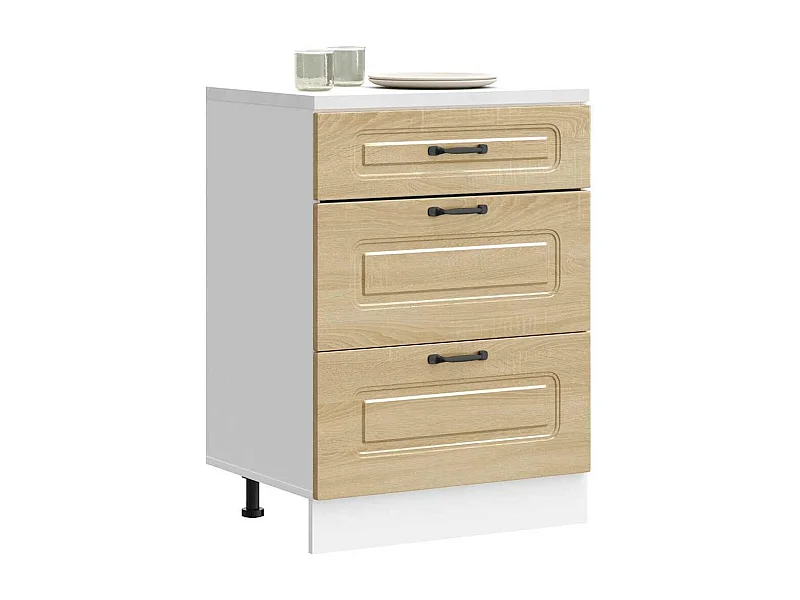 Armoire de cuisine Kalmar chêne sonoma bois d'ingénierie