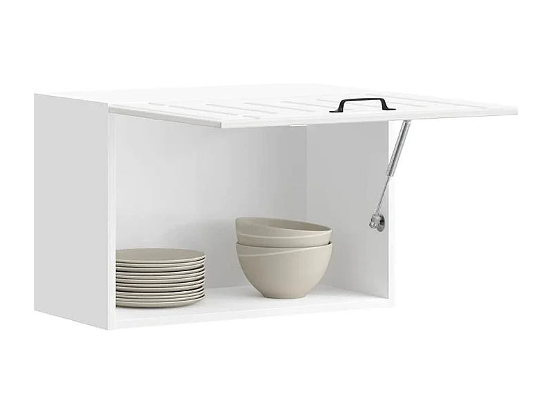 Küchen-Hängeschrank Lucca Hochglanz-Weiß Holzwerkstoff