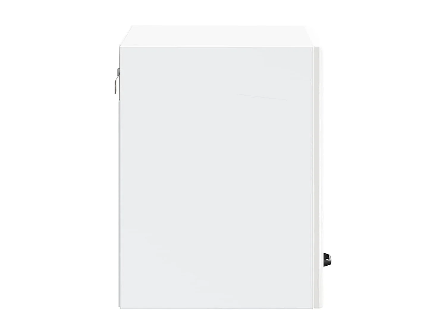 Armoire murale de cuisine Lucca blanc brillant bois ingénierie