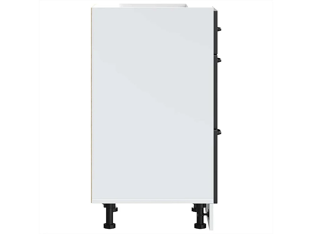 Armoire de cuisine Lucca noir bois d'ingénierie