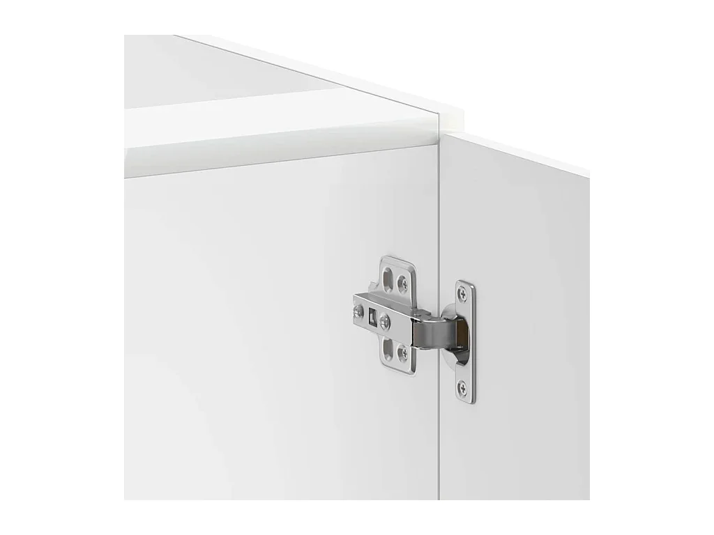 Armário baixo lavatório Lucca deriv. madeira branco brilhante