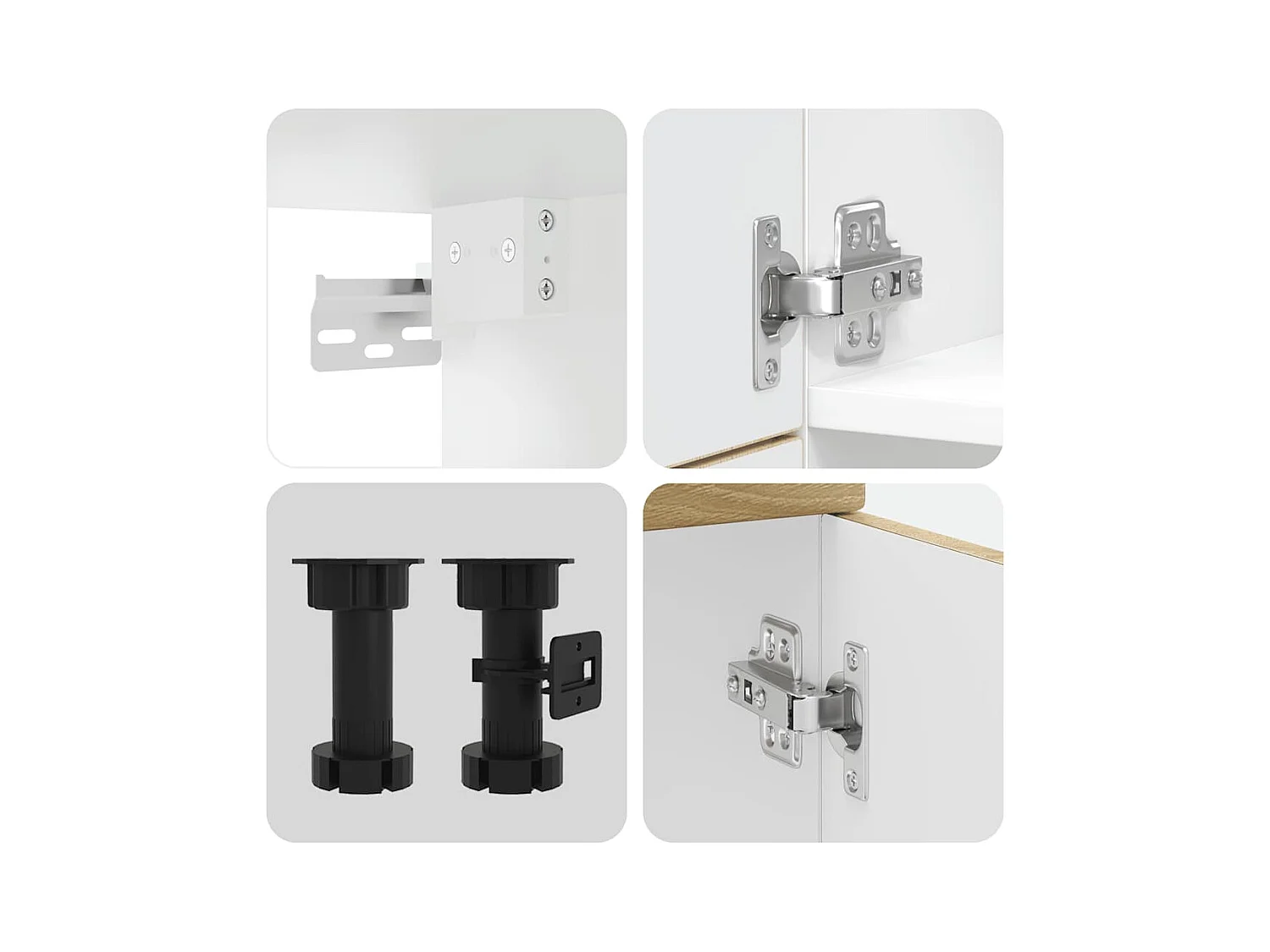 Mueble cocina Lucca roble sonoma 7 pzas madera contrachapada