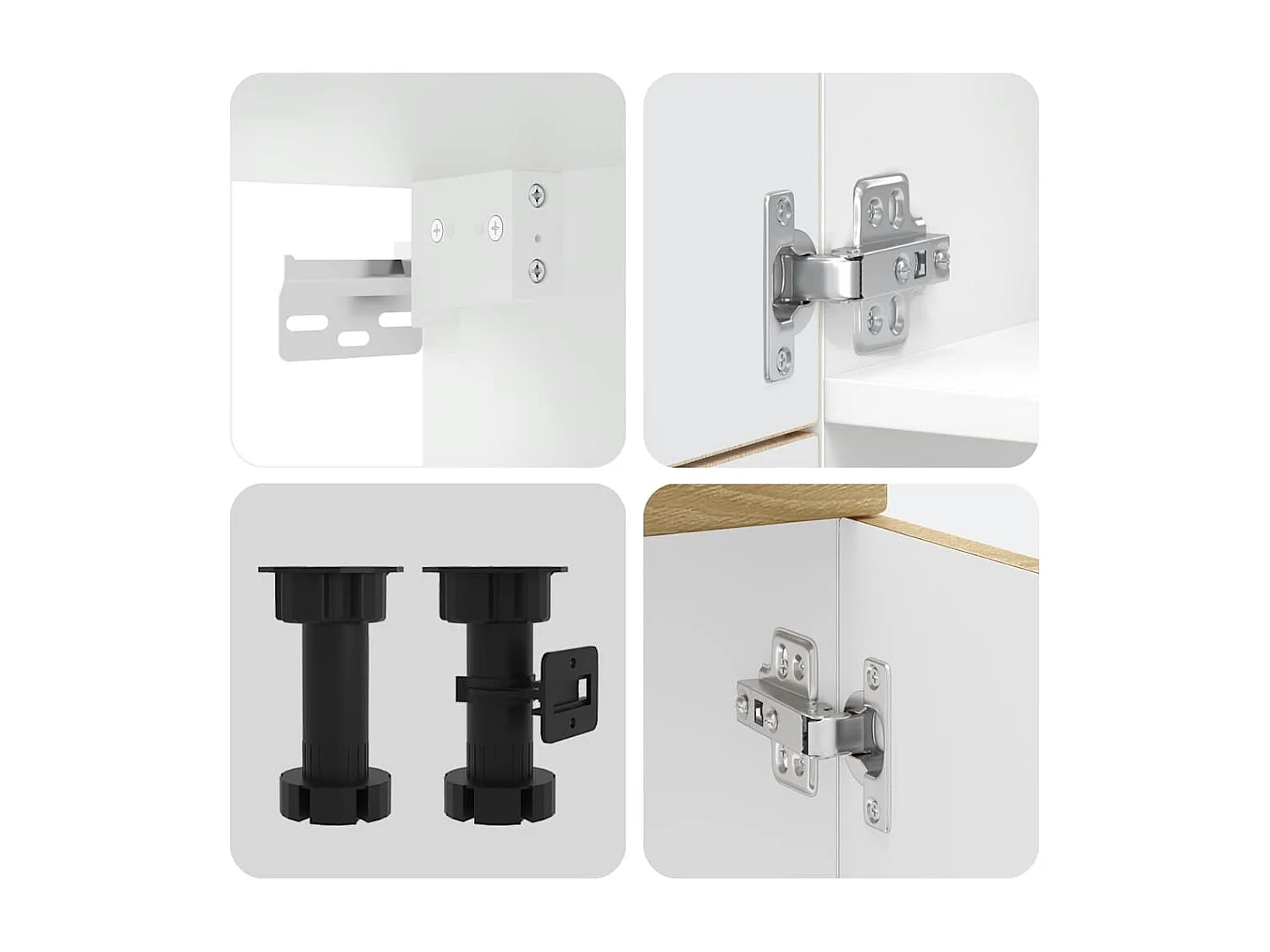 Ensemble d'armoires de cuisine 7 pcs Lucca bois d'ingénierie