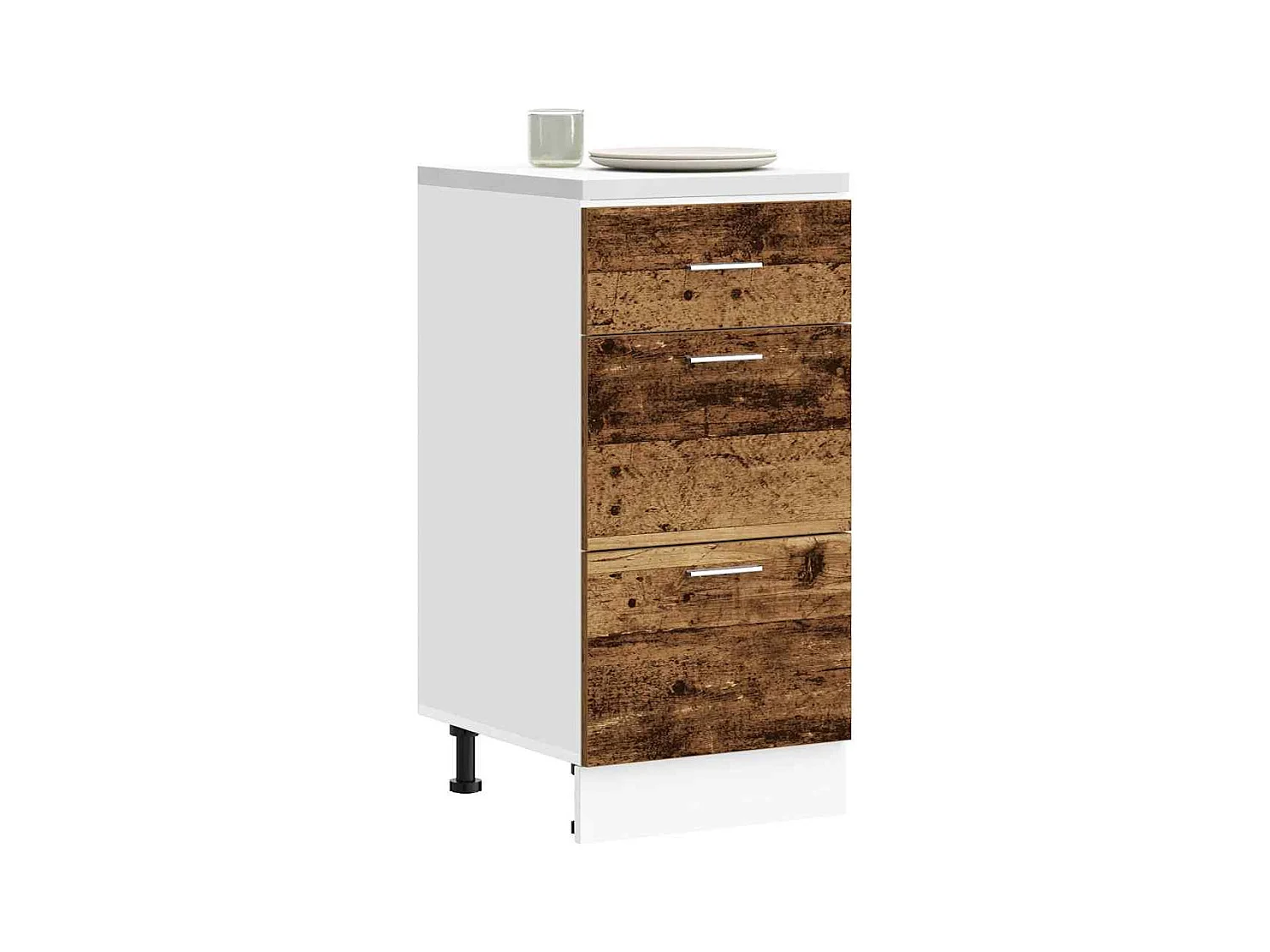 Meuble bas "Lyon" Bois ancien 40 x 46 x 81,5 cm Bois d'ingénierie