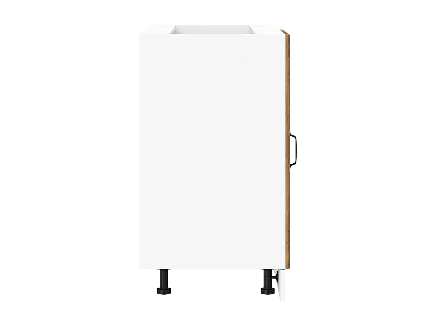 Meuble bas de cuisine Lucca vieux bois bois d'ingénierie