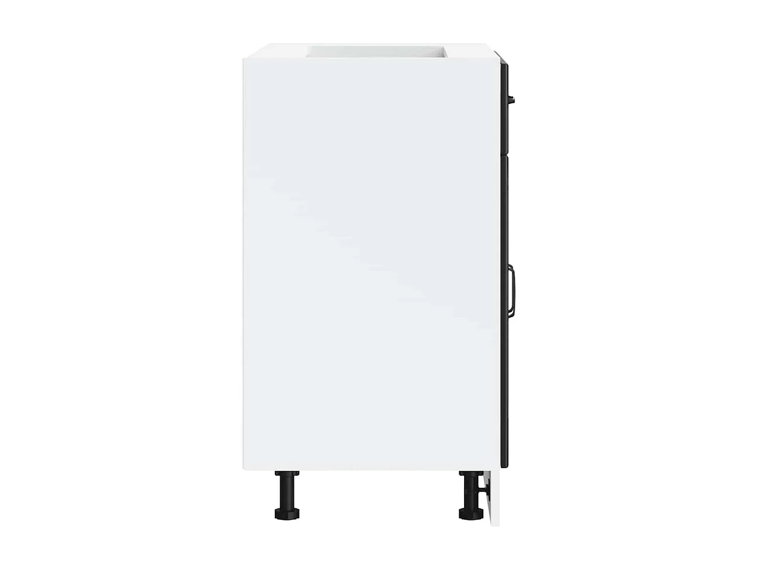 Armoire de cuisine Lucca noir bois d'ingénierie