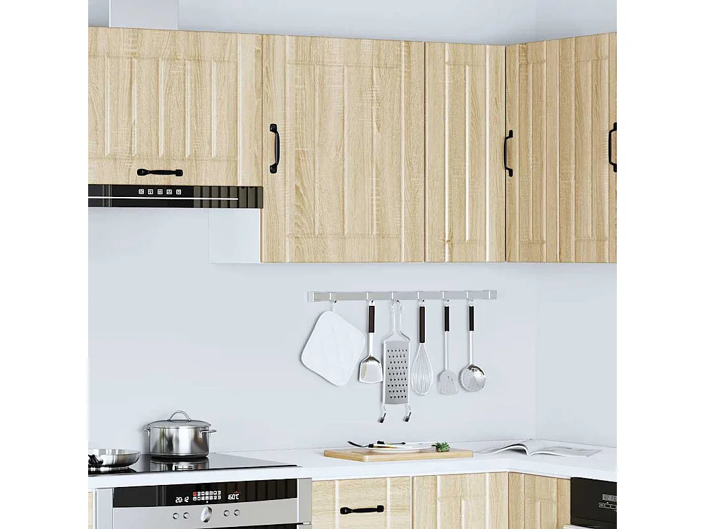 Armoire murale de cuisine Lucca chêne sonoma bois ingénierie