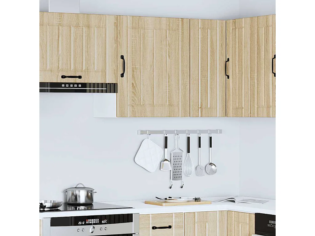 Armoire murale de cuisine Lucca chêne sonoma bois ingénierie