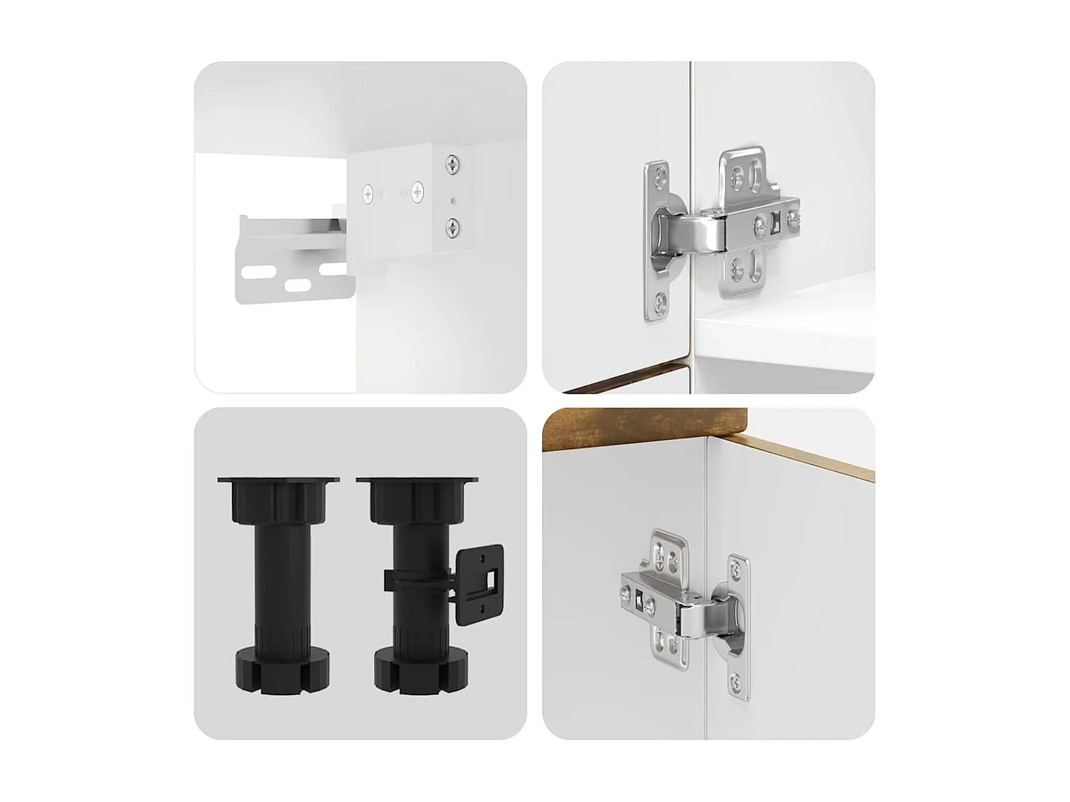 Set Mobili da Cucina 7 pz Kalmar Rovere Fumo Legno Multistrato