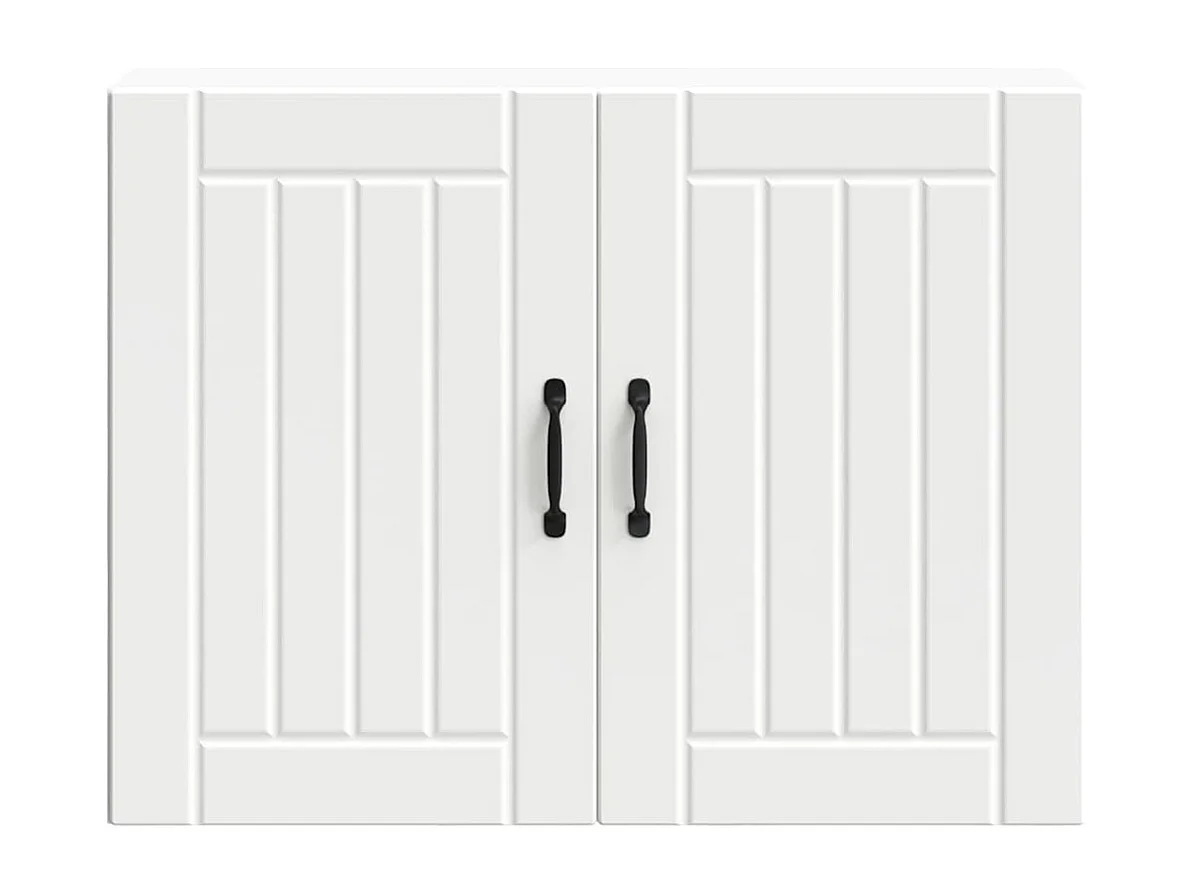 Armário de parede da cozinha Lucca derivados de madeira branco