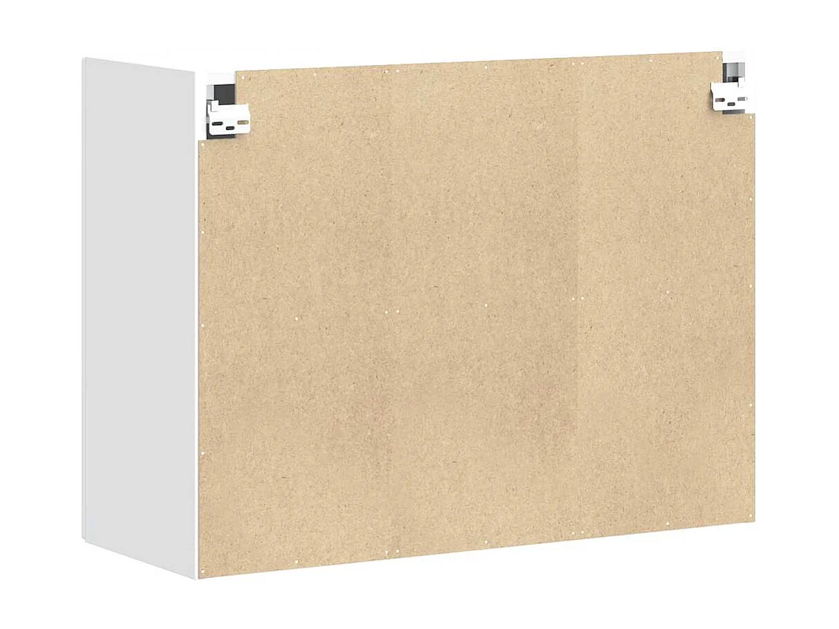 Armário de parede da cozinha Lucca derivados de madeira branco