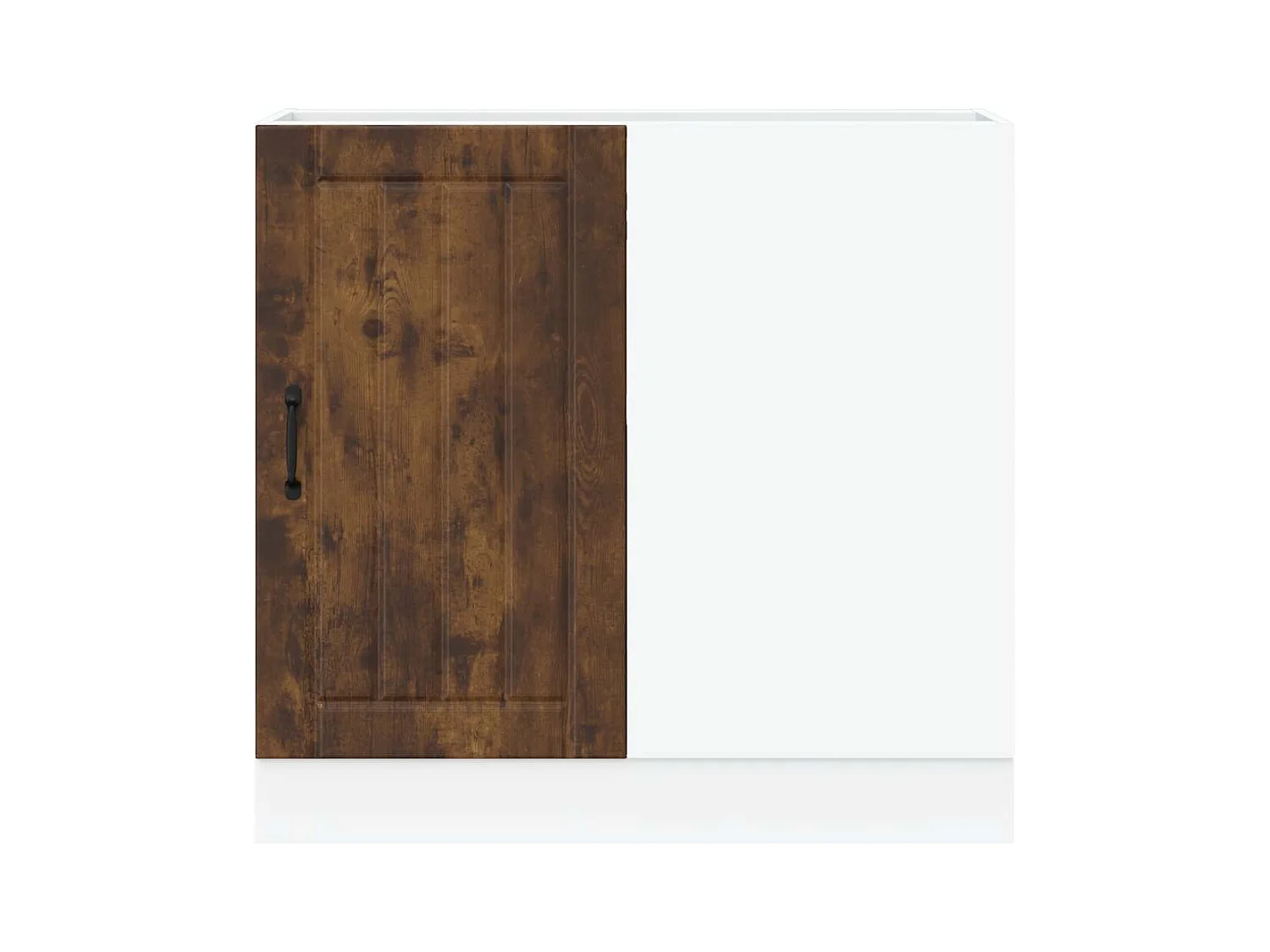 Meuble bas de cuisine Lucca chêne fumé bois d'ingénierie