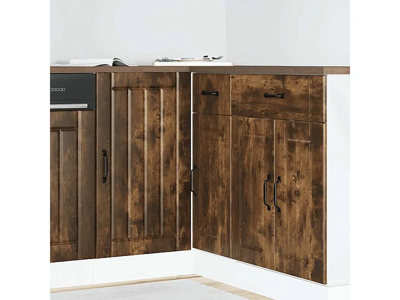 Küchenunterschrank Lucca Räuchereiche Holzwerkstoff