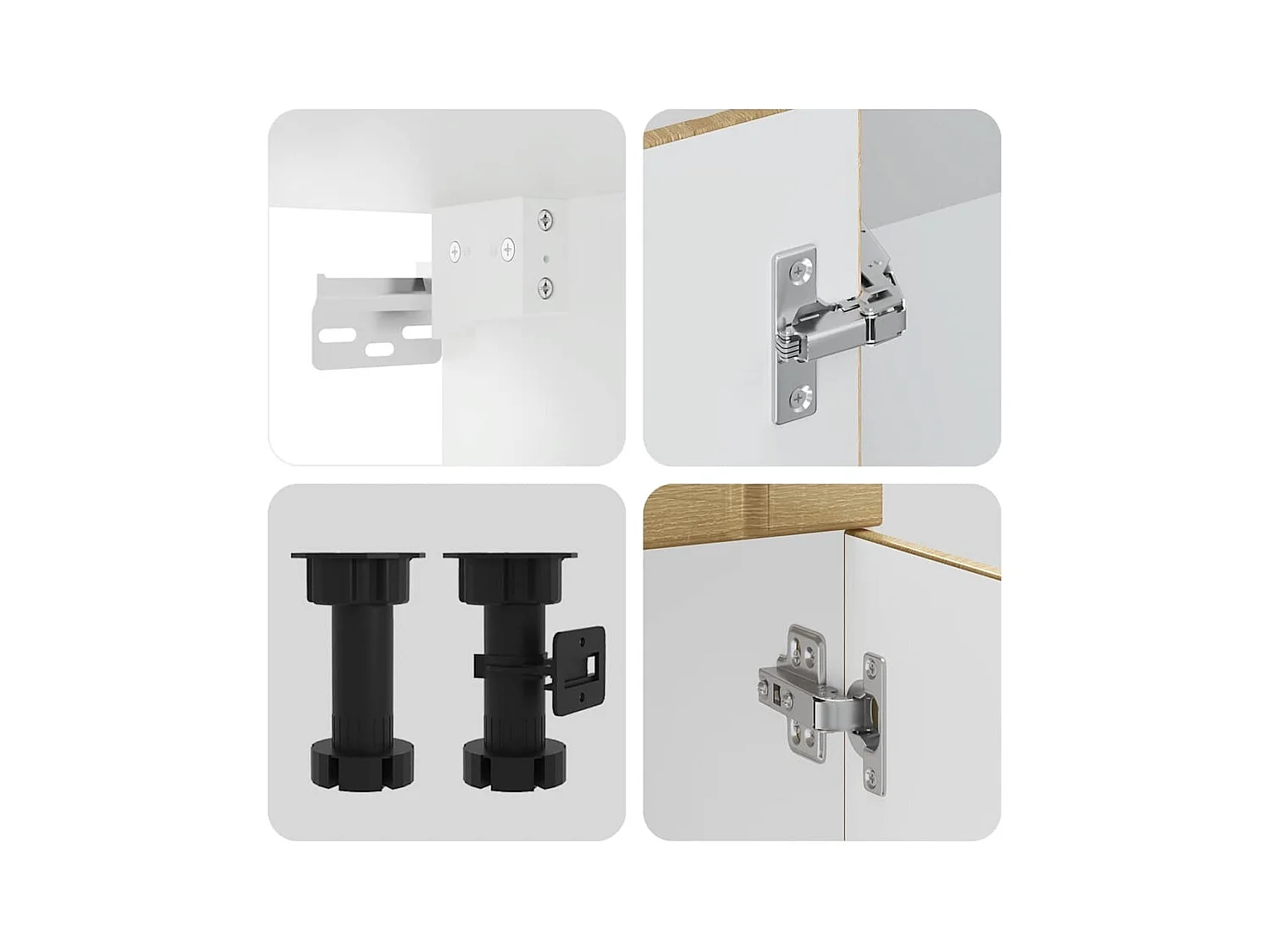 Mueble cocina Lucca roble sonoma 11 pzas madera contrachapada