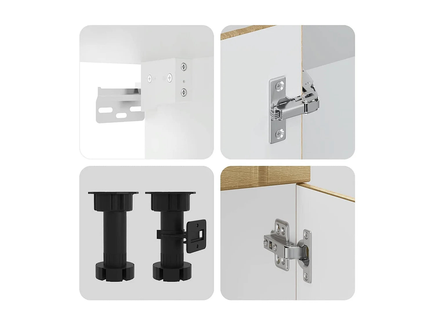 Ensemble d'armoires de cuisine 11 pcs Lucca bois d'ingénierie