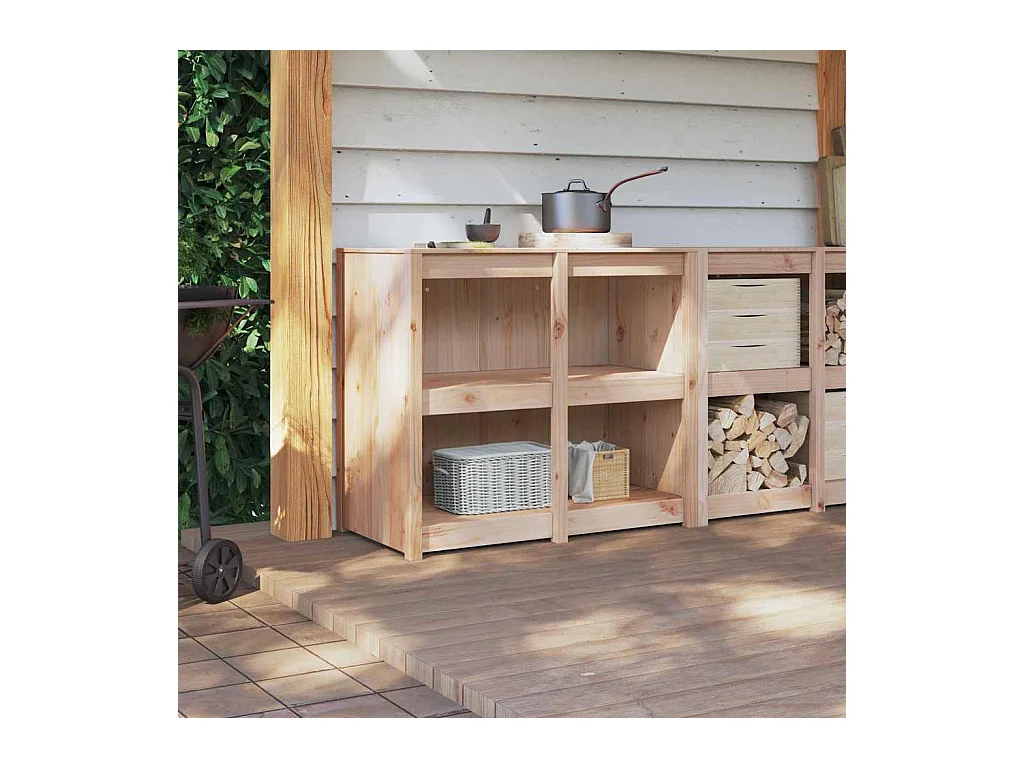 Mobile da cucina con lo scaffale Marrone 106 x 55 x 92 cm