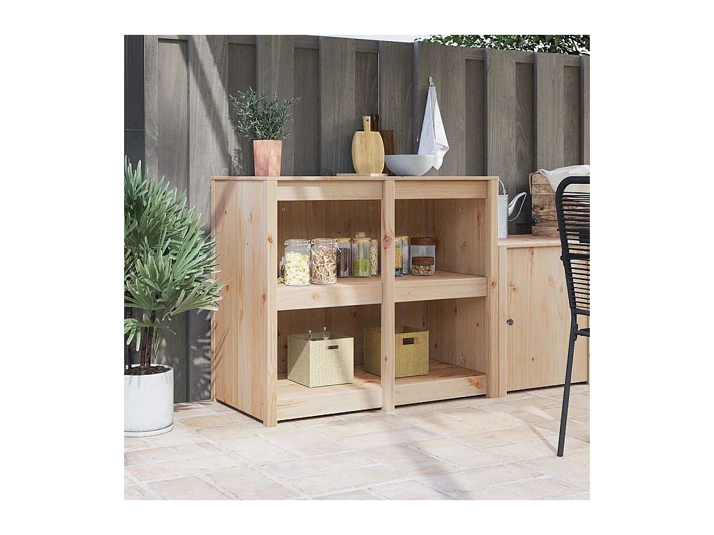 Armoire de cuisine Marron 106 x 55 x 92 cm Bois de pin massif