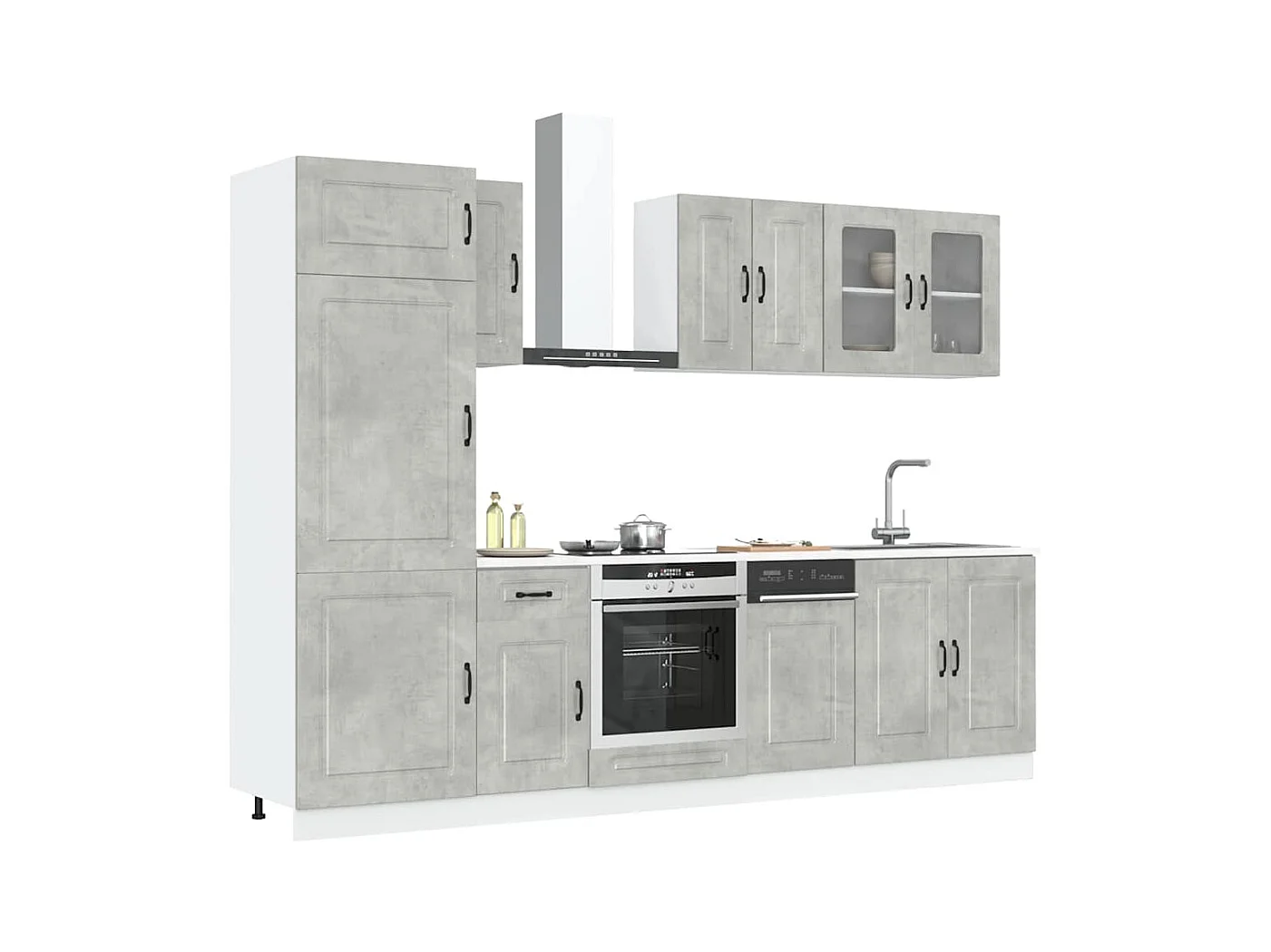 Ensemble d'armoires de cuisine 8 pcs Kalmar bois d'ingénierie