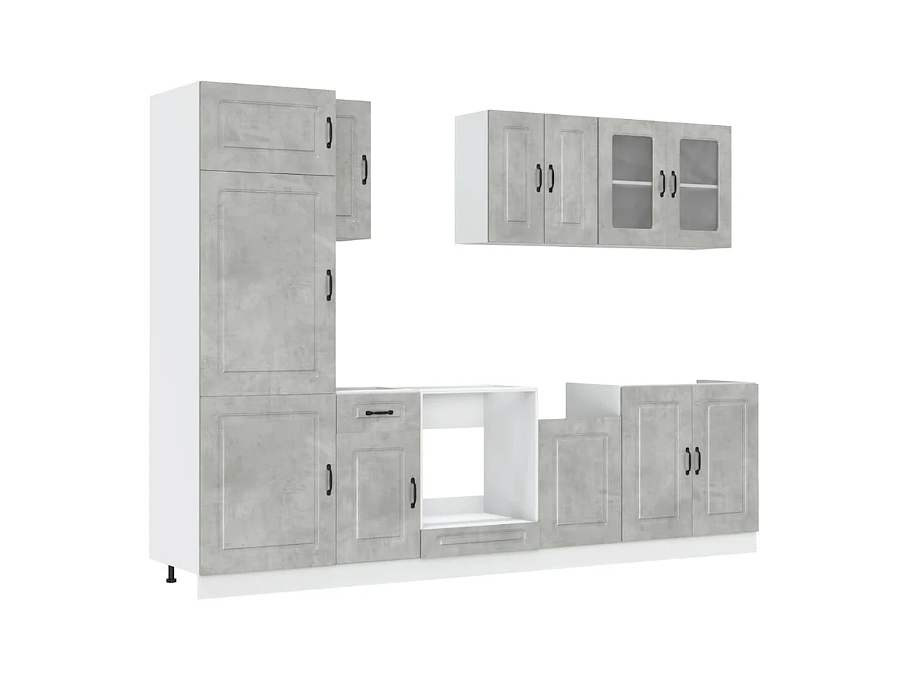 Ensemble d'armoires de cuisine 8 pcs Kalmar bois d'ingénierie