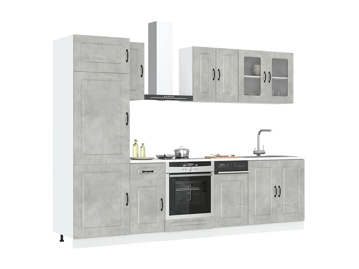 Ensemble d'armoires de cuisine 8 pcs Kalmar bois d'ingénierie