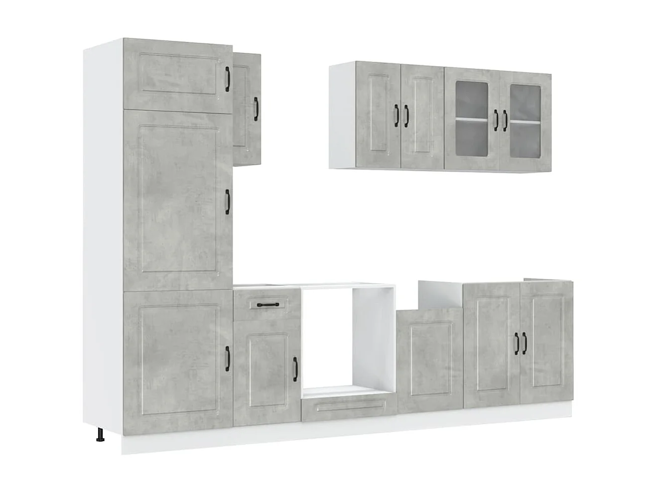 Ensemble d'armoires de cuisine 8 pcs Kalmar bois d'ingénierie