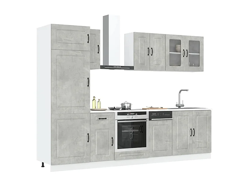 Ensemble d'armoires de cuisine 8 pcs Kalmar bois d'ingénierie