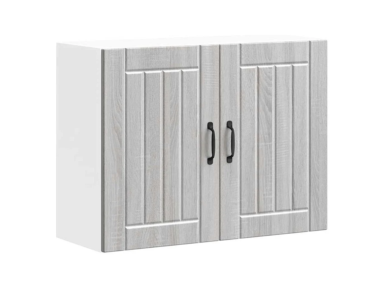 Armoire murale de cuisine Lucca sonoma gris bois ingénierie