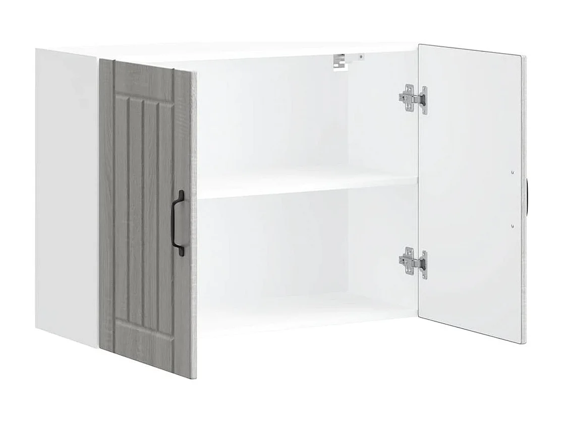 Armoire murale de cuisine Lucca sonoma gris bois ingénierie