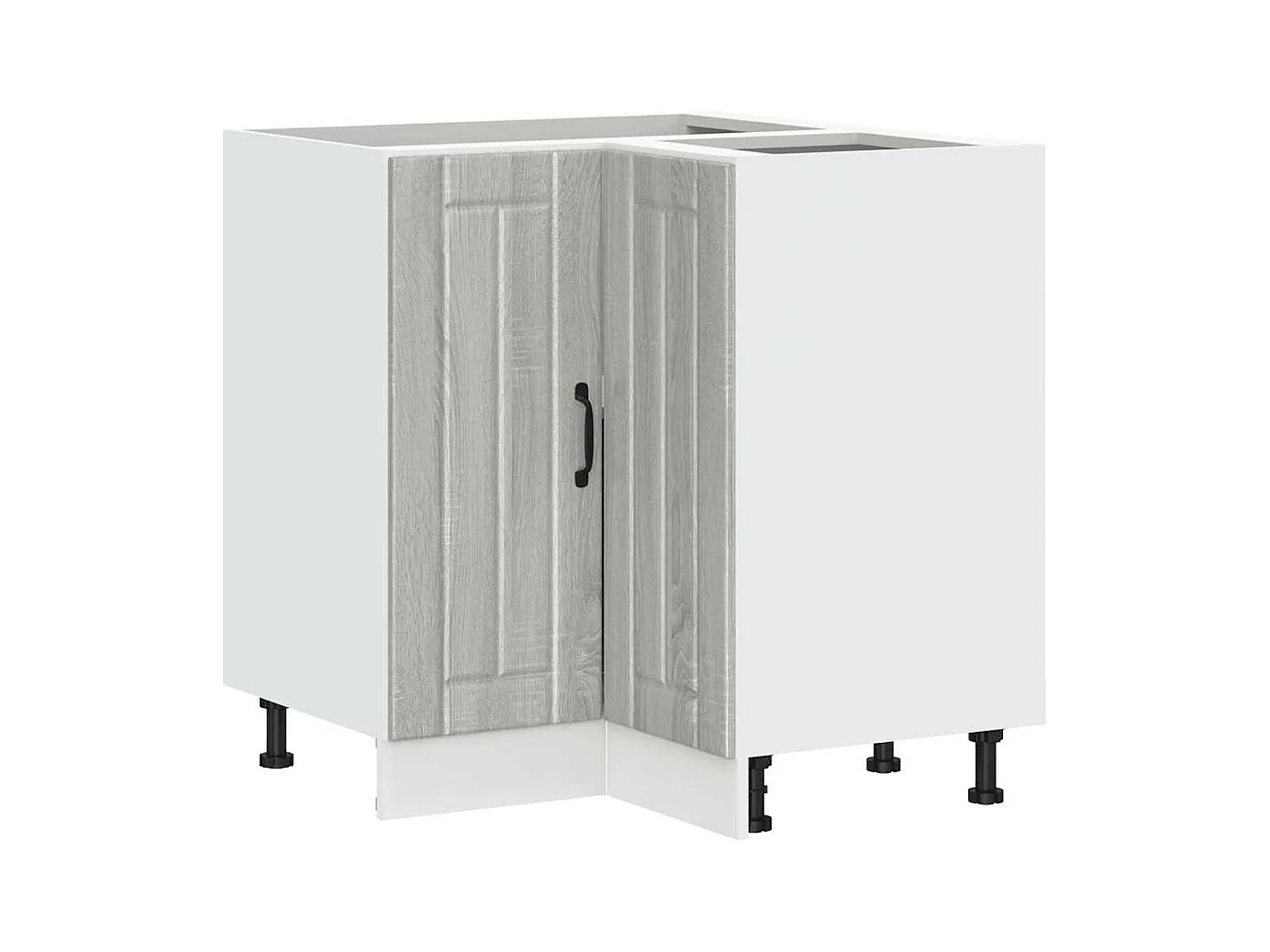 Armoire d'angle de cuisine Lucca sonoma gris bois d'ingénierie