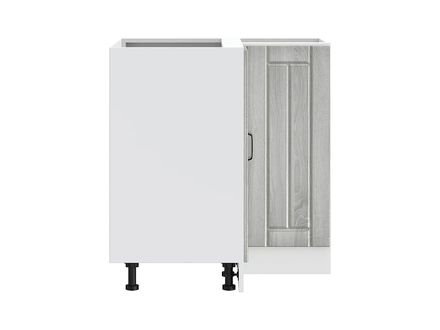 Armoire d'angle de cuisine Lucca sonoma gris bois d'ingénierie