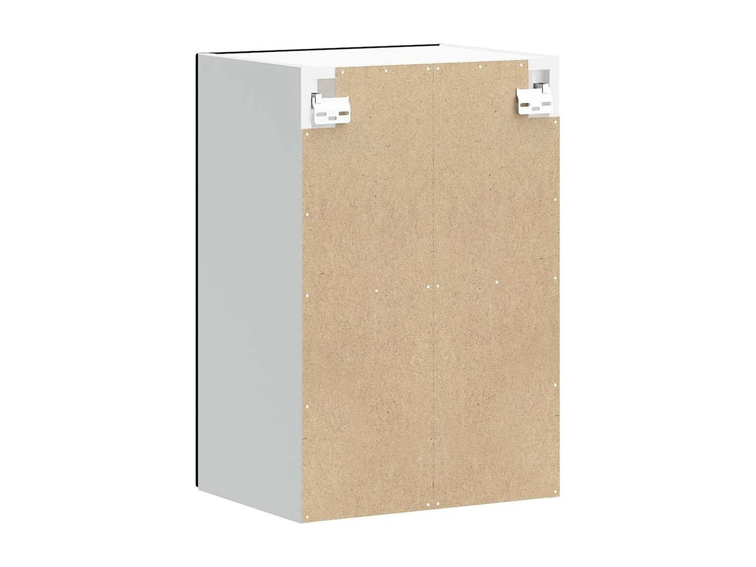 Armoire murale de cuisine avec porte en verre Lucca noir