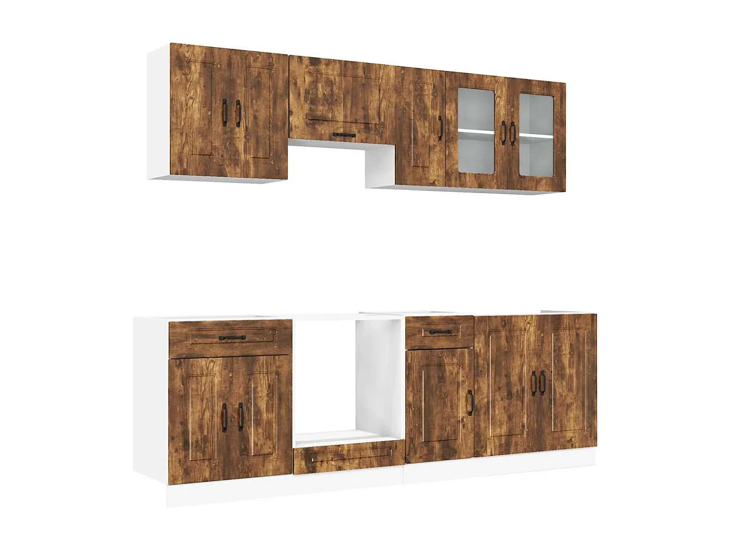 Ensemble d'armoires de cuisine 8 pcs Kalmar bois d'ingénierie