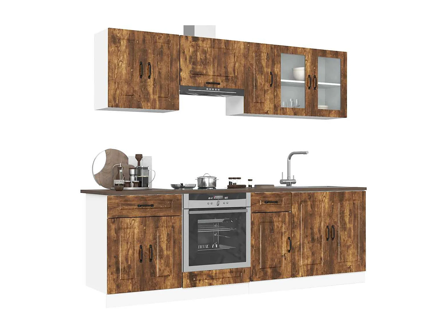 Ensemble d'armoires de cuisine 8 pcs Kalmar bois d'ingénierie