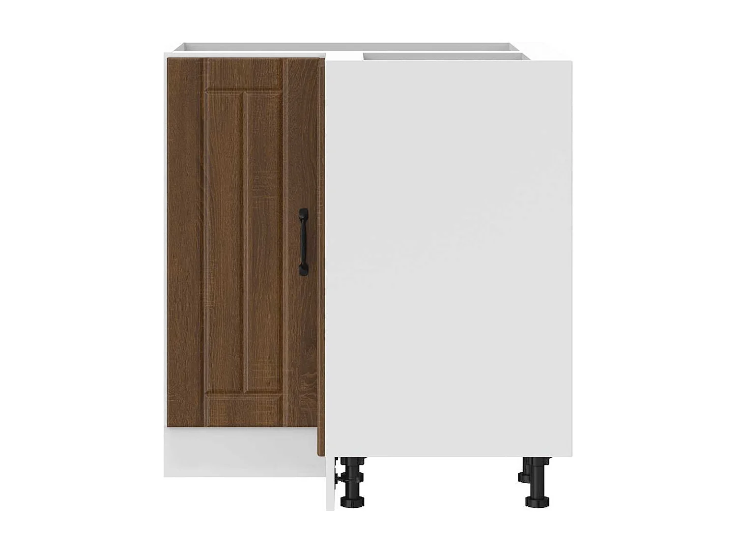 Mobile Base ad Angolo Cucina Lucca Rovere Marrone in Truciolato