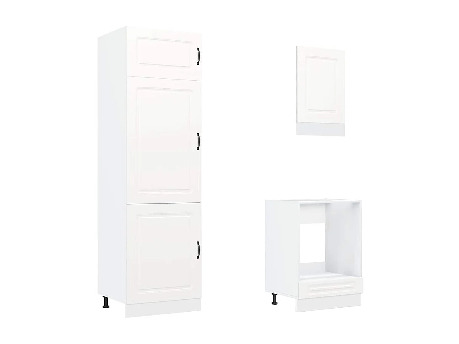 Ensemble d'armoires cuisine 7pcs Kalmar blanc bois d'ingénierie