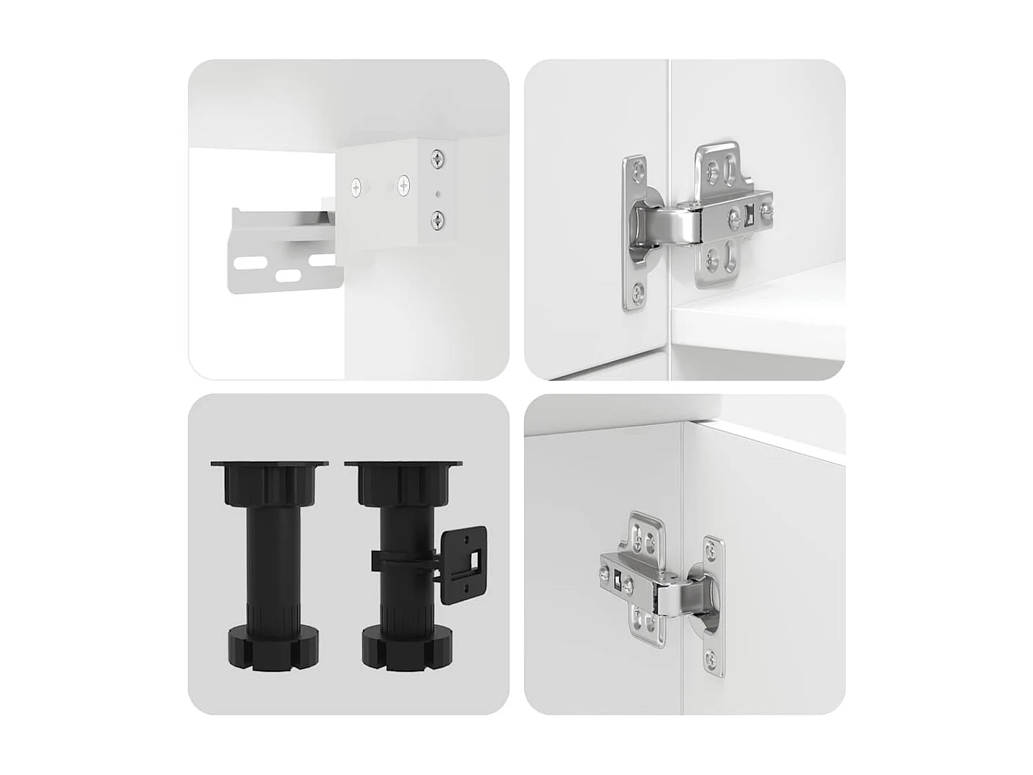 Ensemble d'armoires cuisine 7pcs Kalmar blanc bois d'ingénierie