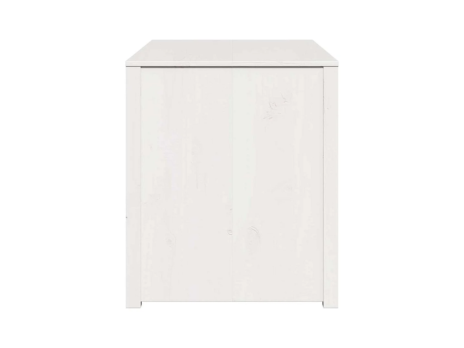 Küchenschrank mit Regal Weiß 106 x 55 x 64 cm Massivholz Kiefer