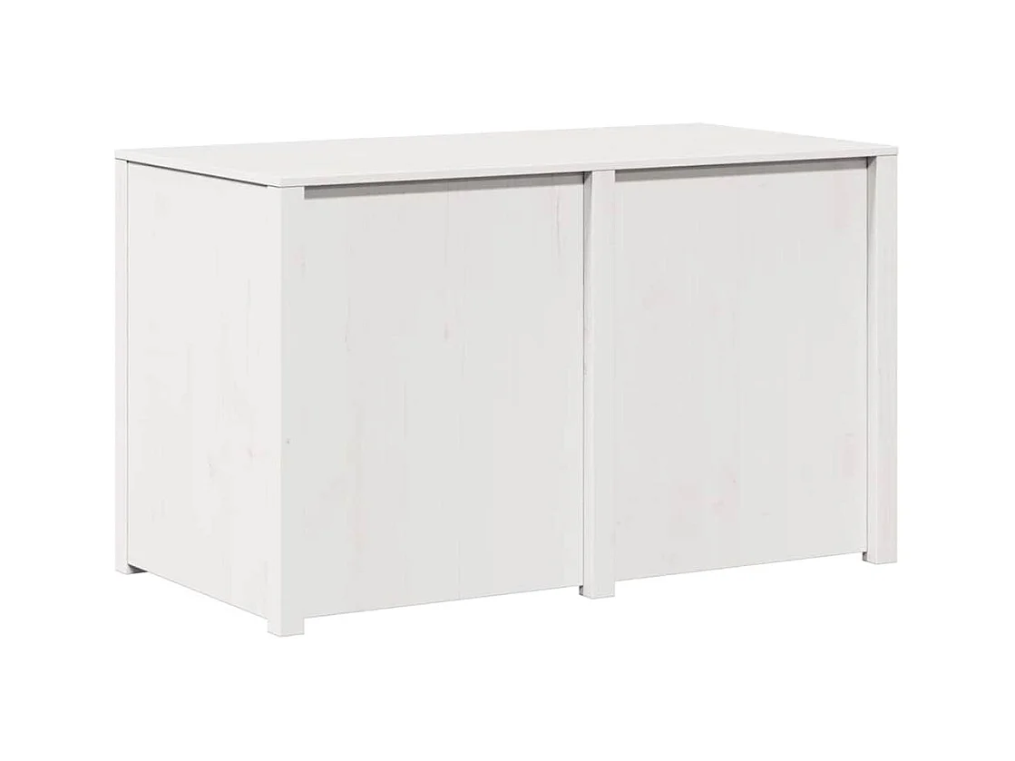 Küchenschrank mit Regal Weiß 106 x 55 x 64 cm Massivholz Kiefer