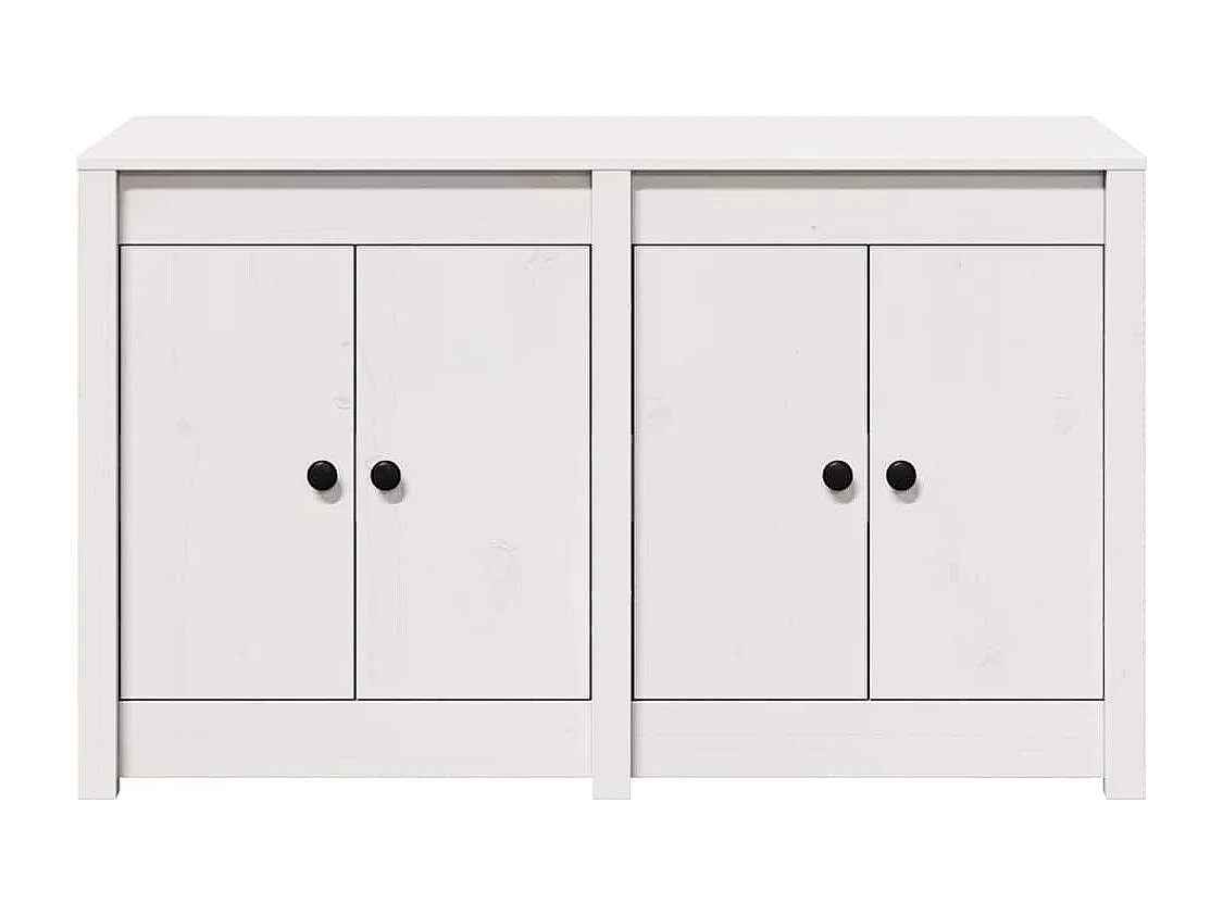 Armoire de cuisine Blanc 106 x 55 x 64 cm Bois de pin massif