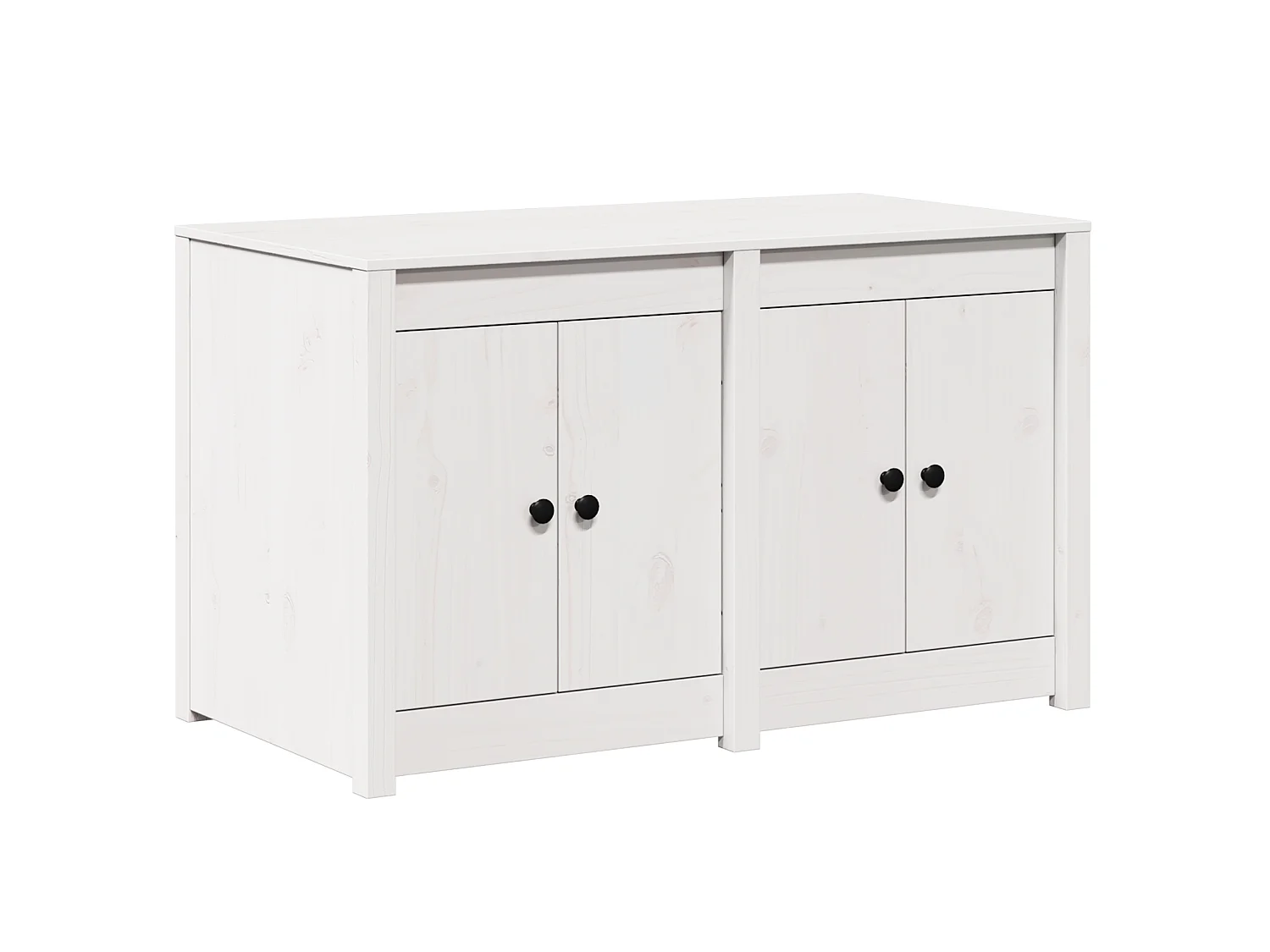 Armoire de cuisine avec étagère MEPPEL Blanc 106 x 55 x 64 cm