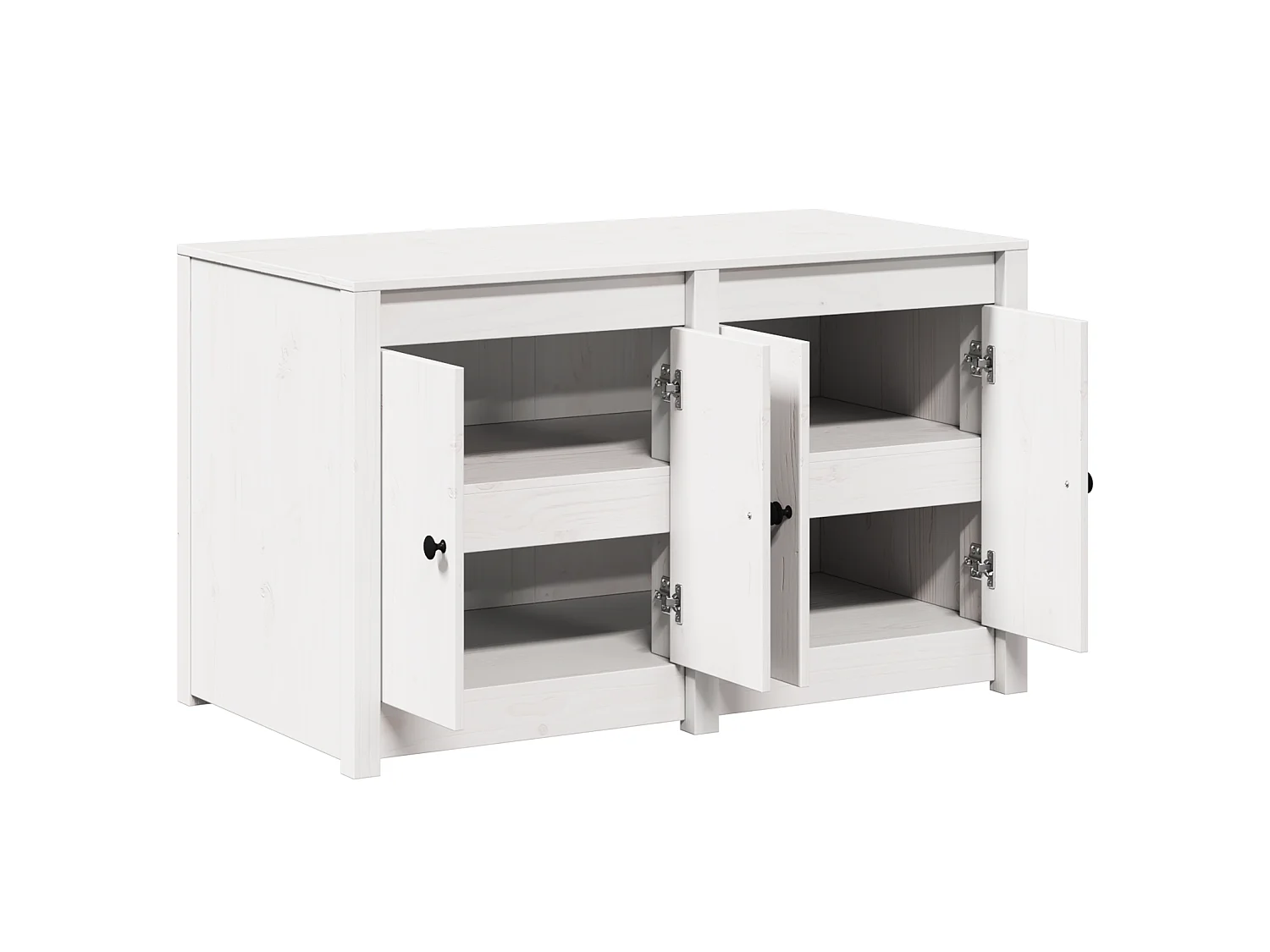 Armoire de cuisine avec étagère MEPPEL Blanc 106 x 55 x 64 cm