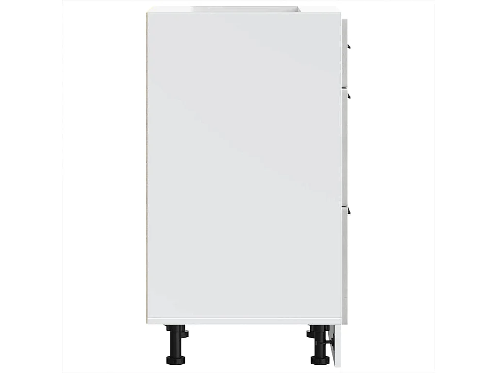 Armoire de cuisine Porto gris béton bois d'ingénierie