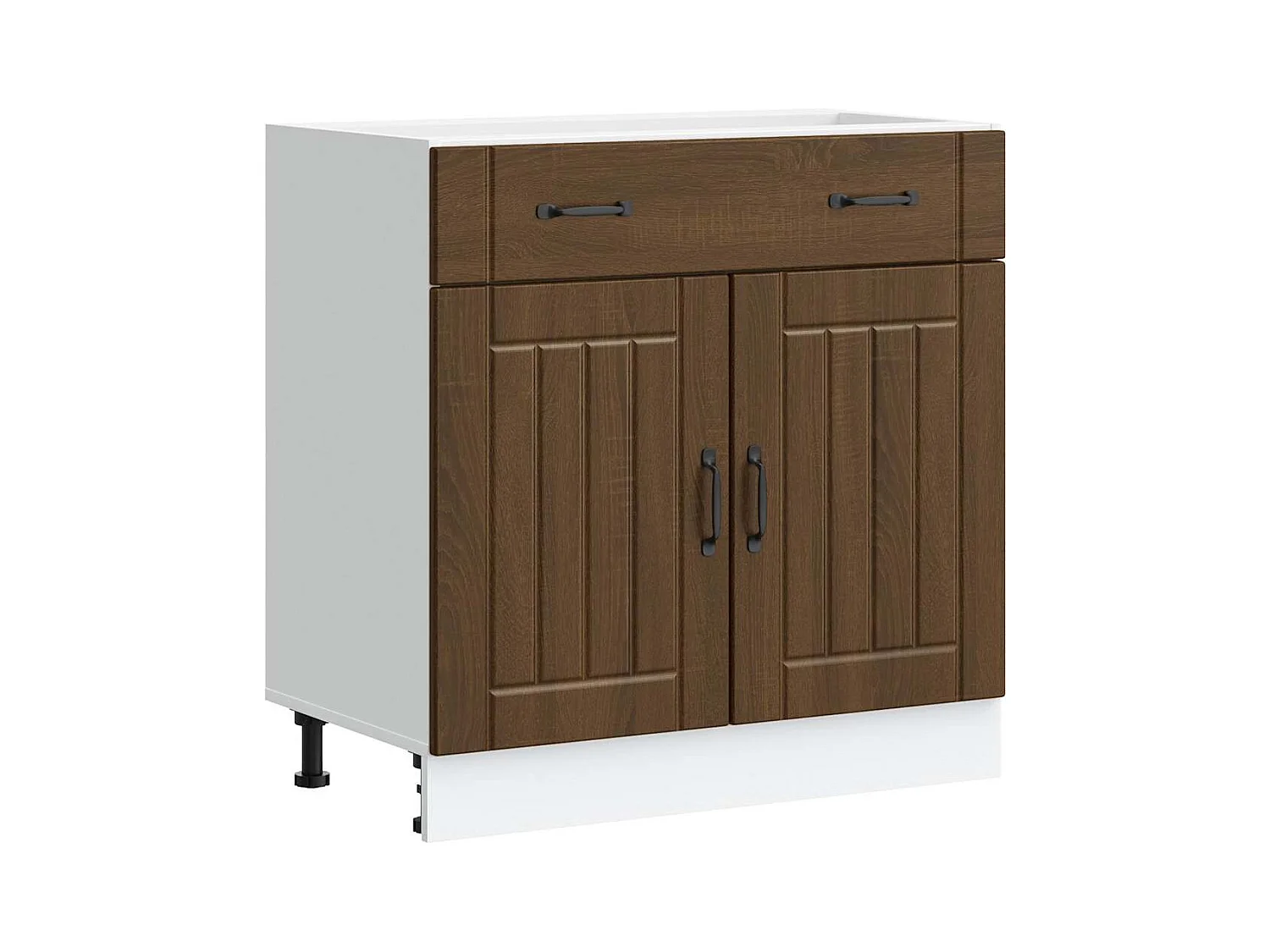 Armoire de cuisine Lucca chêne marron bois ingénierie