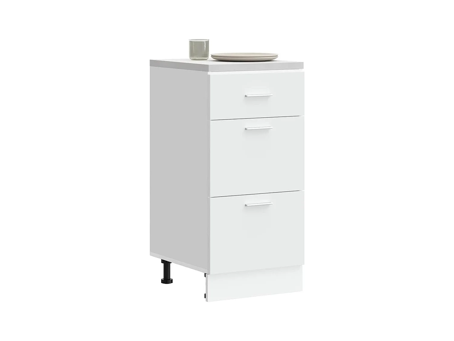 Meuble bas "Lyon" Blanc 40 x 46 x 81,5 cm Bois d'ingénierie