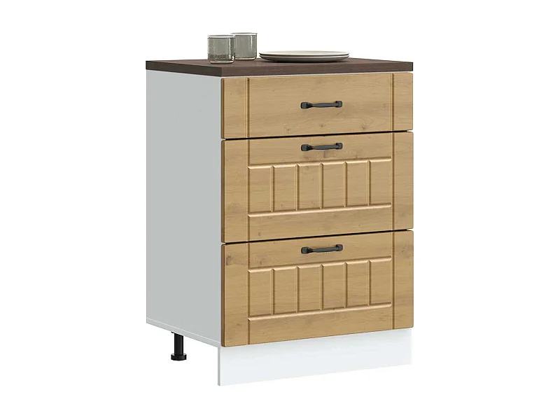 Küchen-Unterschrank Lucca Artisan-Eiche Holzwerkstoff