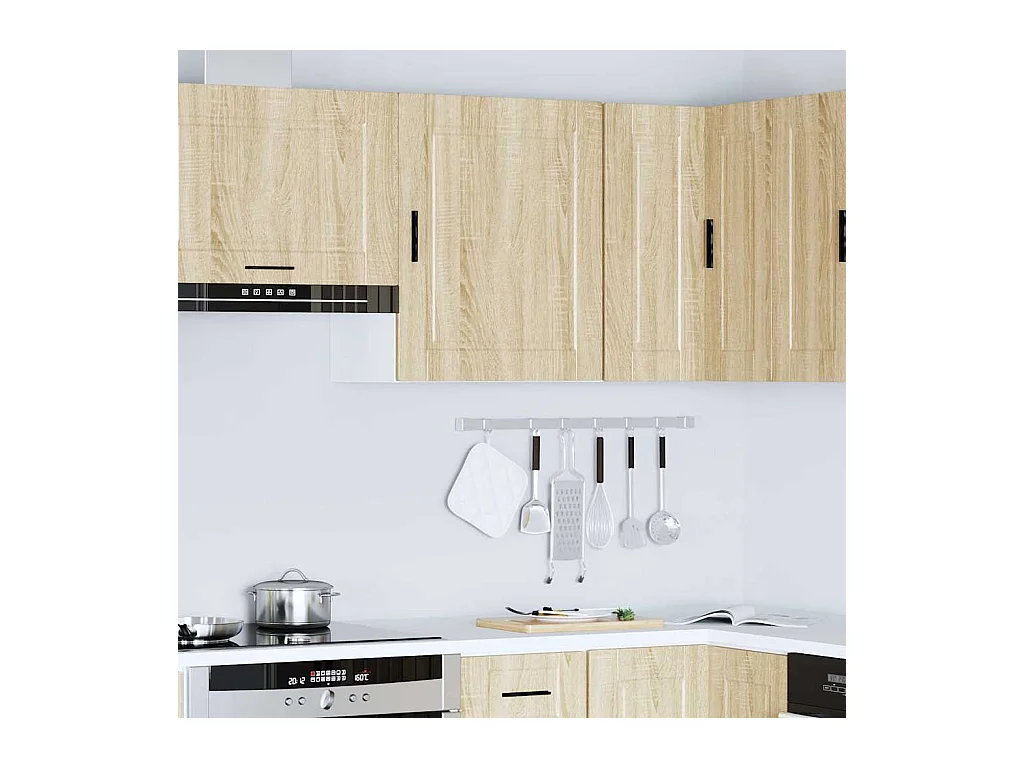 Armoire murale de cuisine Porto chêne sonoma bois d'ingénierie