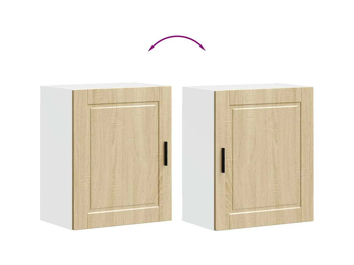 Armoire murale de cuisine Porto chêne sonoma bois d'ingénierie